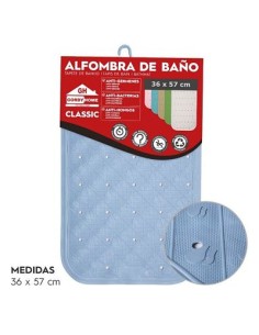 ALFOMBRA DE BAÑO 36x57 CM AZUL