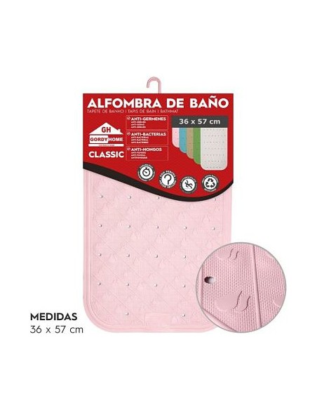ALFOMBRA DE BAÑO 36x57 CM ROSA