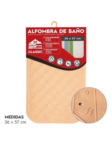 ALFOMBRA DE BAÑO 36x57 CM BEIGE