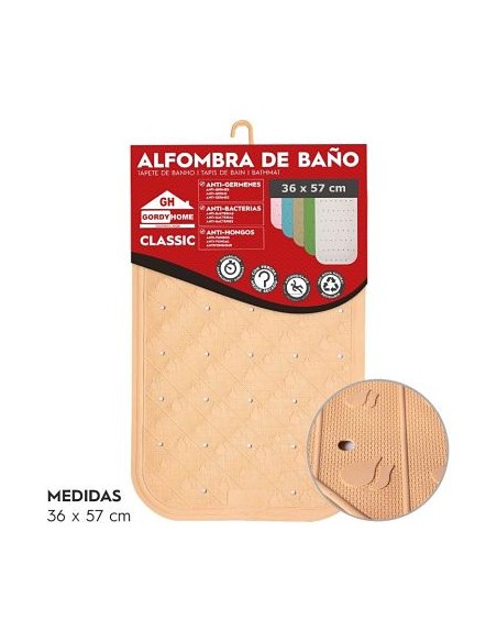 ALFOMBRA DE BAÑO 36x57 CM BEIGE