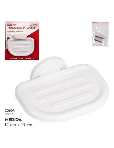 JABONERA DE BAÑO BLANCA