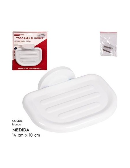 JABONERA DE BAÑO BLANCA