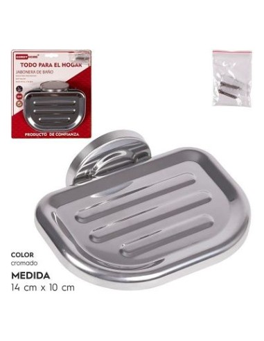 JABONERA DE BAÑO CROMADA