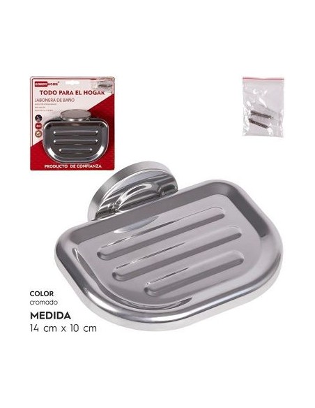 JABONERA DE BAÑO CROMADA