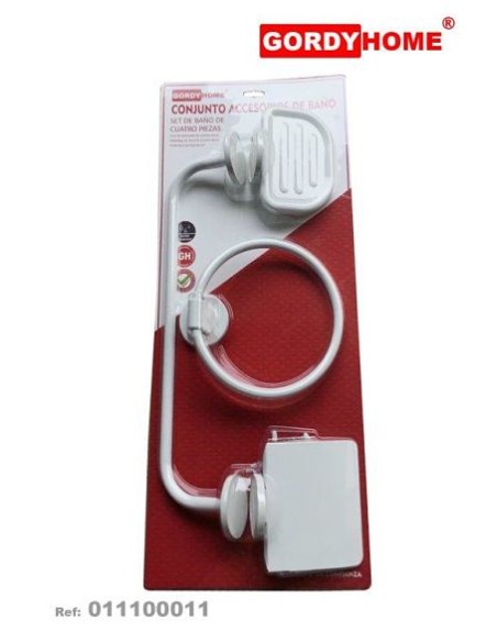 SET BAÑO 4 PCS BLANCO