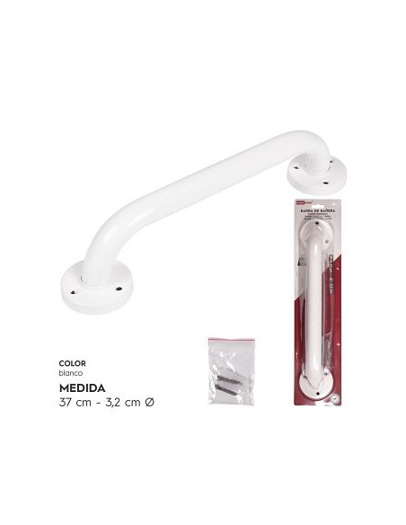 BARRA DE SEGURIDAD BLANCA 37 CM
