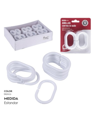 ANILLAS PARA CORTINAS BLANCAS