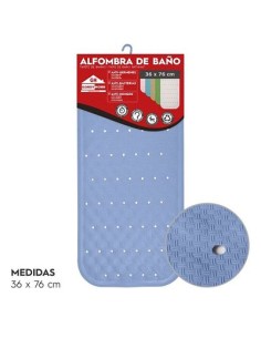 ALFOMBRA DE BAÑO 36x76 CM AZUL REFLEX