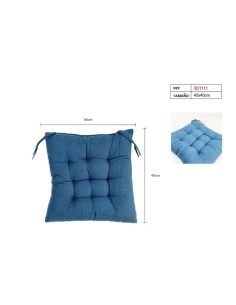 COJIN PARA SILLA 40X40CM AZUL