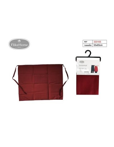 DELANTAL 65X55CM ROJO