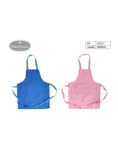 DELANTAL NINO 40X50CM 2COL.