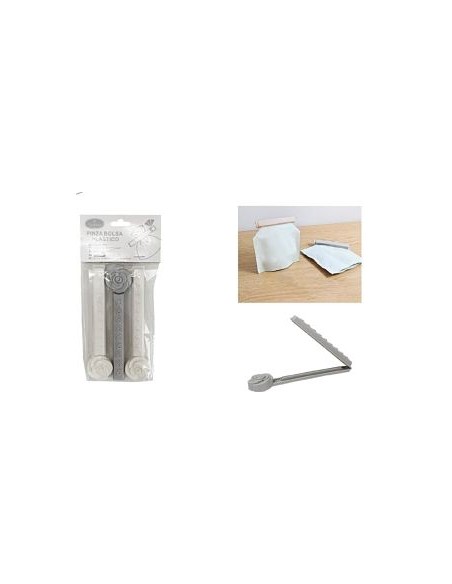 PINZA BOLSA PLASTICO 3PCS 14.5CM