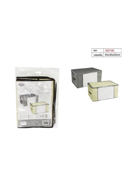 BOLSA MULTIUSO 45X30X20CM BEIGE