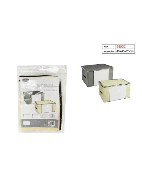 BOLSA MULTIUSO 45X45X20CM BEIGE