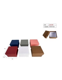 CAJA PARA JOYERíA 9X9CM 6COL.