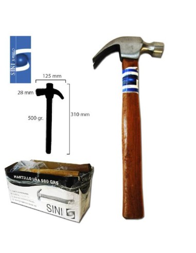 MARTILLO 500GR UÑA