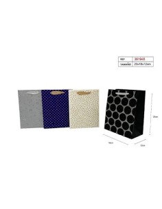 BOLSA PARA REGALO 23X18X12CM 4MOD.