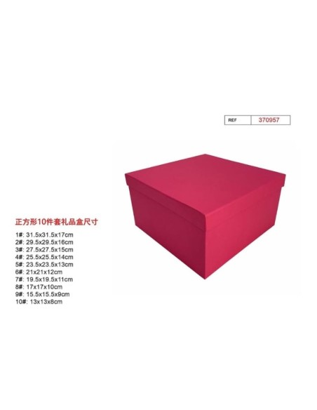 SET 10 CAJAS REGALO 31.5X31.5X17CM
