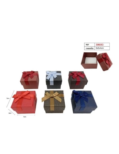 CAJA PARA ANILLO 5X5CM 4COL.