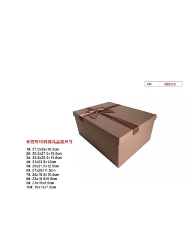 SET 10 CAJAS REGALO 37.5X29X16.5CM