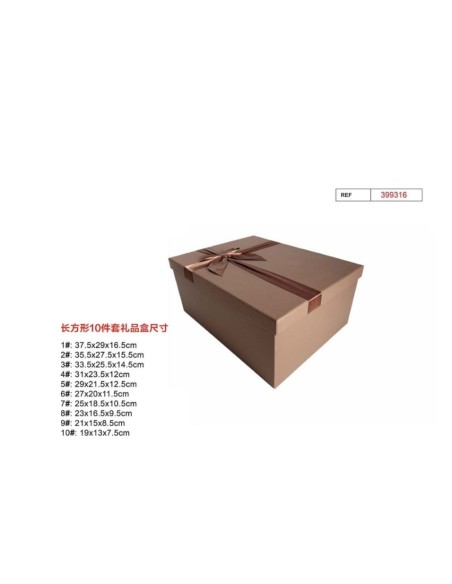 SET 10 CAJAS REGALO 37.5X29X16.5CM