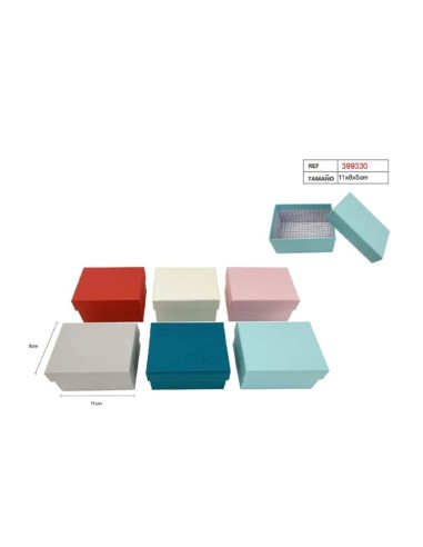 CAJA REGALO 11X8X5CM 6COL.