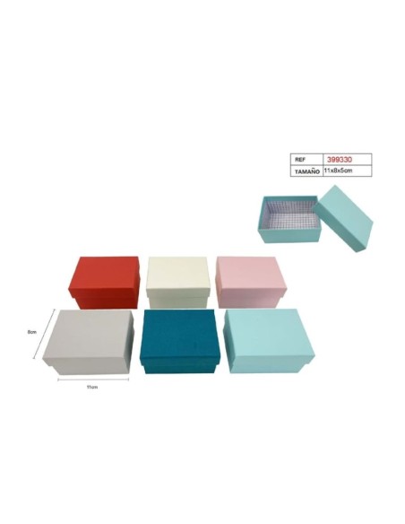 CAJA REGALO 11X8X5CM 6COL.