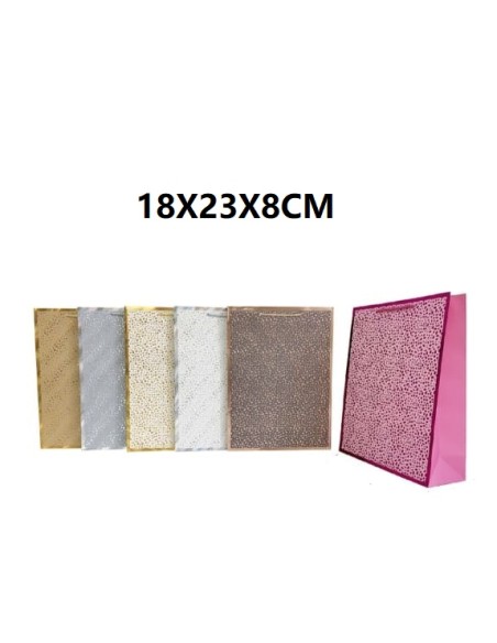 BOLSA DE REGALO 18X23X8CM 4COL.