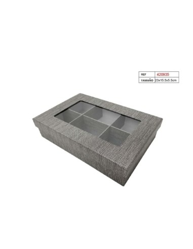 CAJA C/6 ESPACIOS 23X15.5X5.5