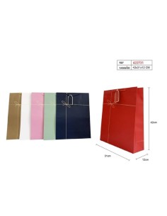 BOLSA DE REGALO 31X42X12CM SURT.COL.