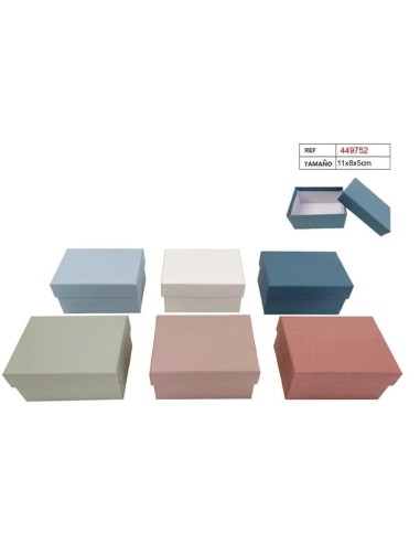 CAJA DE REGALO 11X8X5CM 6COL.