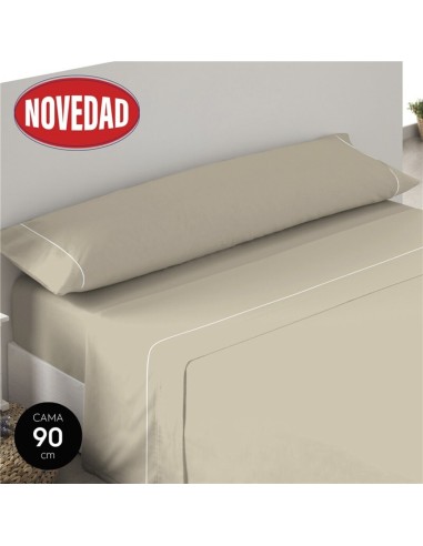 SABANAS 90CM BEIGE 50% ALGODÓN "LISA"