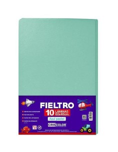 FIELTRO 40X60CM  AZUL PASTEL 10UDS.