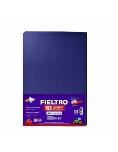 FIELTRO AZUL OSCURO 40X60CM  10UDS.