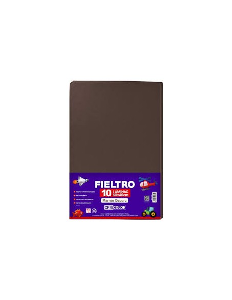 FIELTRO MARRON OSCURO 60X40