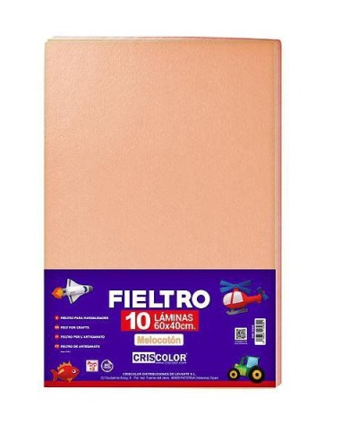 FIELTRO 40X60CM  MELOCOTON 10UDS.