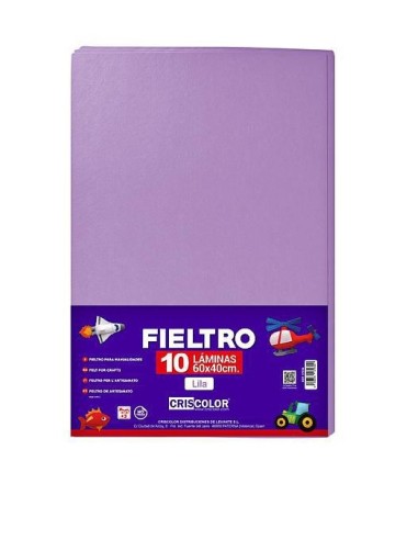 FIELTRO 40X60CM  LILA 10UDS.