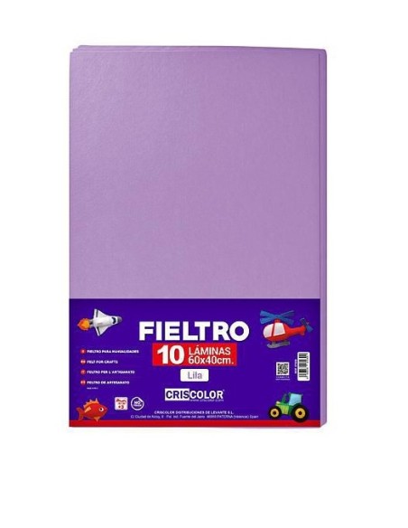 FIELTRO 40X60CM  LILA 10UDS.