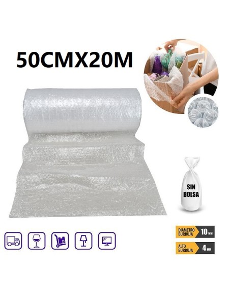 BURBUJA 50CMX20M SIN BOLSA