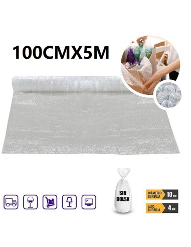 BURBUJA 100CMX5M SIN BOLSA