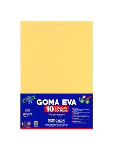 GOMA EVA AMARILLO LIMON 40x60CM 10UDS.