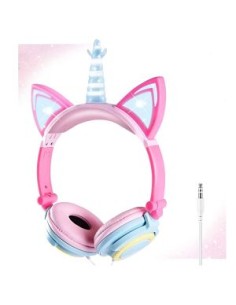 CASCO UNICORNIO CON LUZ