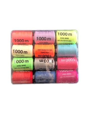 HILO DE COSTURA 1000M COLORES (12U)