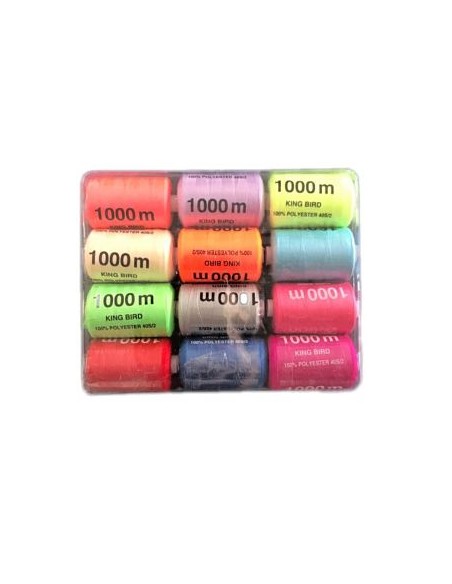 HILO DE COSTURA 1000M COLORES (12U)