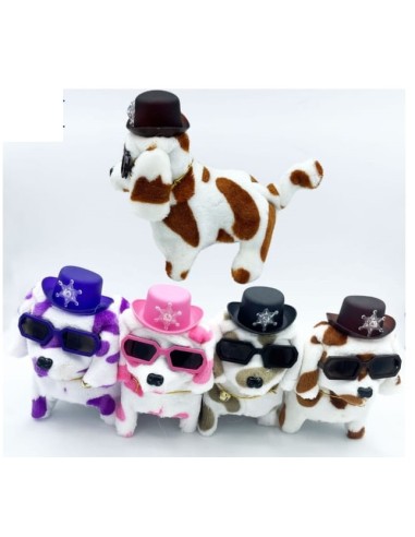 PERRO PELUCHE GAFAS