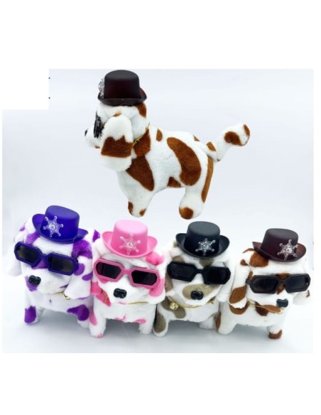 PERRO PELUCHE GAFAS