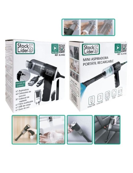 SL10102 MINI ASPIRADORA PORTATIL 2 EN 1