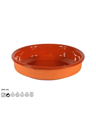 CAZUELA 24 CM 0024 BARRO