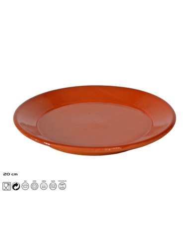 PLATO BARRO LLANO 20CM 2005