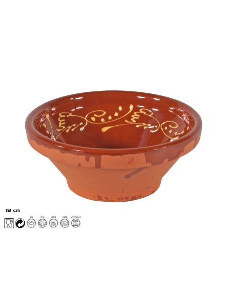 ENSALADERA DEC. 18 CM 9118 BARRO